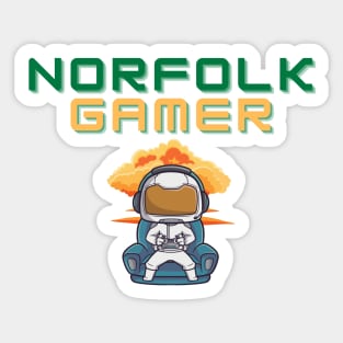 Norfolk Gamer Spaceman Sticker